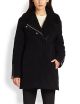 Datyah Amazing Wool & Cashmere-Blend Biker-Style Coat
