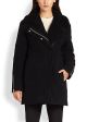 Datyah Amazing Wool & Cashmere-Blend Biker-Style Coat