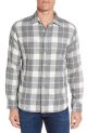 Devon Trim Fit Plaid Herringbone Sport Shirt