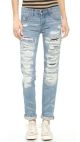 Distressed Boyfriend Jeans