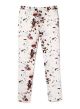 Eggshell Print Skinny Fit Suit Trousers