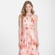 Embellished Floral Print Chiffon Gown (Regular & Petite)