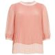 Emmi Micro Pleat Top in Pink