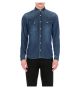 Faded effect denim shirt