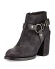 Falcon Ring Strap Leather Ankle Boot