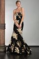 Fall 2015 Strapless Floral Gown
