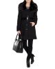 Faux Fur Collar Quilted Coat