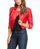 Faux Leather Moto Jacket