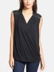 Faux Leather Wrap Top