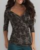 Filigree Print Top