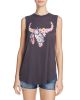 Floral Bull Flyback Tank