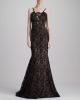Floral Chantilly Lace Gown