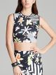 Floral Disc Crop Top