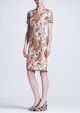 Floral Front Short Sleeve Dress