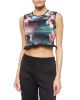 Floral Ikat Printed Crop Top