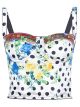Floral Polka Dot Corset