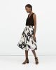 FLORAL PRINT PLEATED SKIRT
