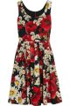Floral-print cotton-poplin dress