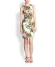 Floral-Print Stretch Cotton Dress