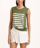 Foil Striped Tank Top