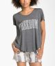 'Freedom' Graphic Split Back Tee