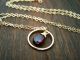 Garnet Gemstone Wire Wrapped Briolette Teardrop Necklace