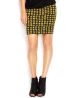 Geometric-Print Body-Con Knit Skirt