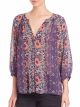 Gloria Printed Silk Top