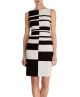 Graphic Stripe Shift Dress