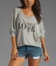 Gray Love Tee