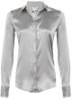 Gray Satin Blouse