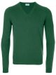 green v neck sweater