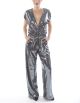 Gunmetal Sequin Jumpsuit