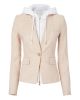 Hooded Beige Blazer