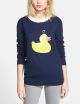'Hook-a-Duck' Sequin Duck Sweater