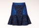 http://www.lyst.com/clothing/stella-mccartney-cornflower-leaf-brocade-jacquard-patty-skirt-cornflower-black Blue Cornflower Leaf Brocade Jacquard Patty Skirt