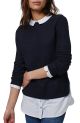 Hybrid Stripe Trim Sweater