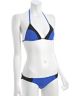 Indigo and Black Colorblock Bikini