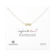 Infinite Love Necklace, Gold Dipped