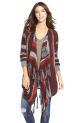 Intarsia Stripe Blanket Cardigan