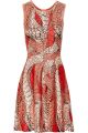 Issa Printed Stretch-Jacquard Dress