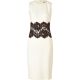 Ivory Dress With Black Lace Waist