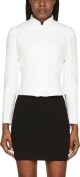Ivory High Collar Structured Jacket