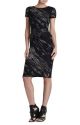 Jackee Crackled-Jacquard Dress