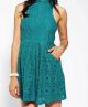 Jackie High-Neck Lace Dress