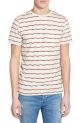 Jacquard Stripe Pocket Crewneck T-Shirt