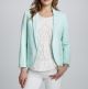 Jaquard open front blazer