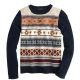 Jeweled Fair Isle Stripe Sweater