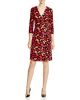 Julian Lip Print Silk Wrap Dress