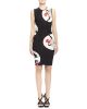 Kansai Floral-Print Inset Body Conscious Dress